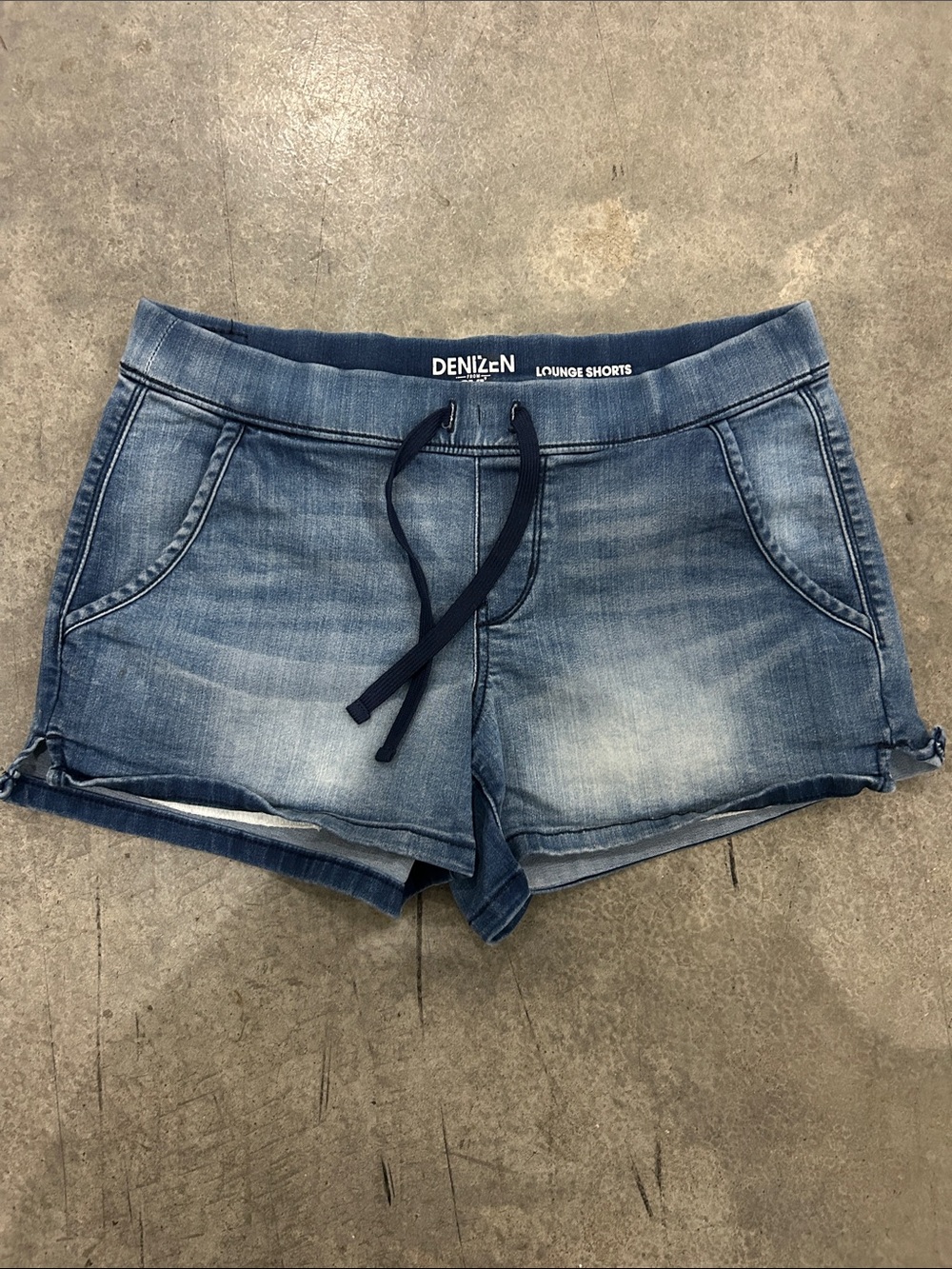 Denizen from Levi's Faded Blue Denim Drawstring Lounge Shorts